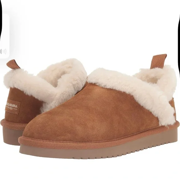 Koolaburra Tan Slippers with Plush Lining and Rubber Sole - Picture 1 of 9